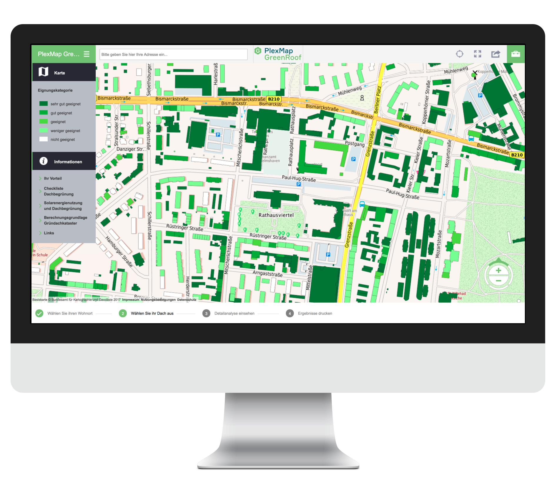 PlexMap Apps | Gründachkataster | PlexMap GreenRoof