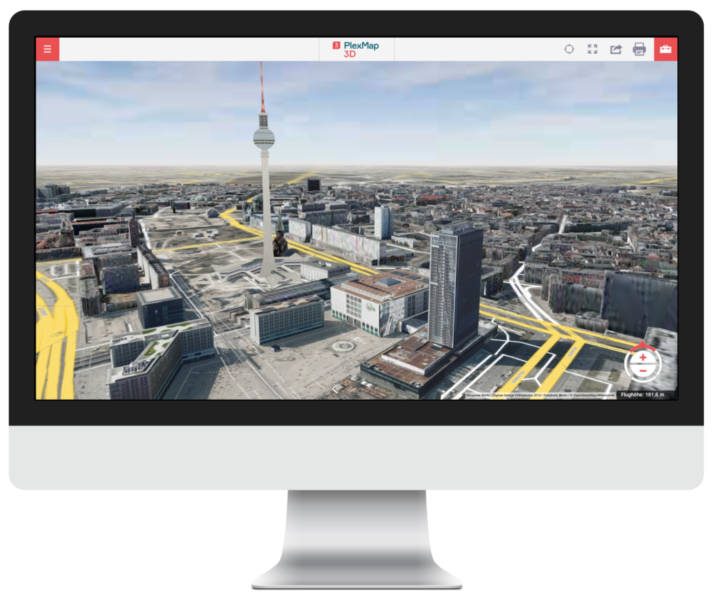 PlexMap Apps | 3D WebGIS | PlexMap 3D | 3D-Stadtmodelle