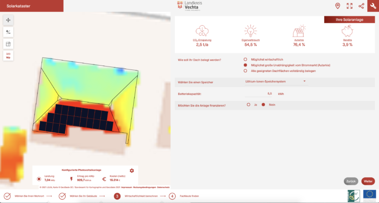 Solarkataster Landkreis Vechta ist online!