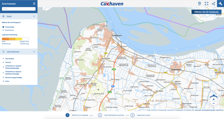 Solarkataster Stadt Cuxhaven online