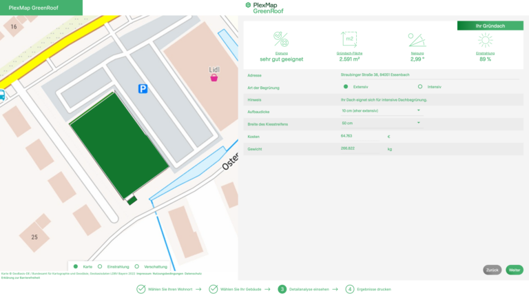 Redesign: Das Gründachkataster von Geoplex im neuen Look