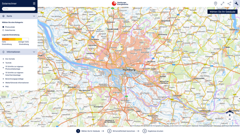 Das Solarkataster der Hansestadt Hamburg ist online!