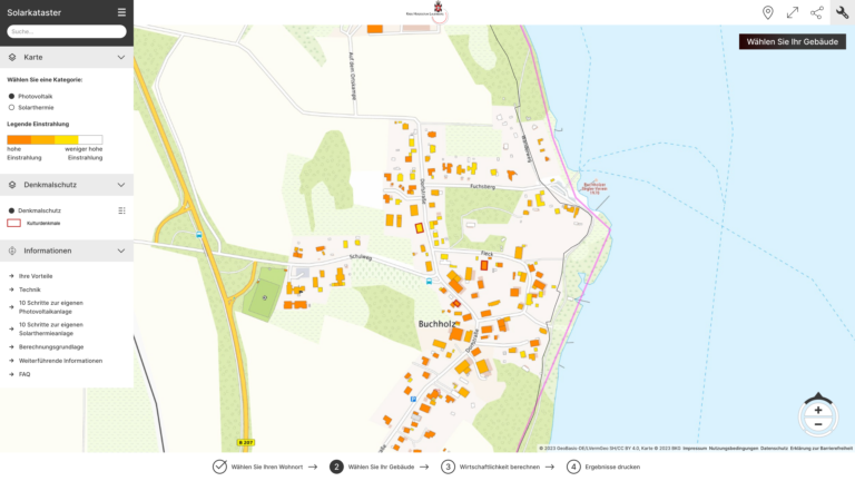 „Eignet sich mein Dach für Photovoltaik oder Solarthermie?“ Solarkataster Kreis Herzogtum Lauenburg online